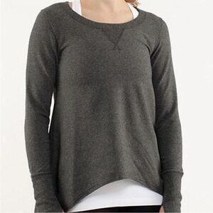 Lululemon Athletica Charcoal Crew Neck Sweater